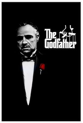 bacrhjlb Filmposter The Godfather, Leinwandposter, Schlafzimmer, Dekoration, Landschaft, Büro, Raumdekoration, Geschenk, 30 x 45 cm