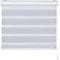 Fensterdecor Doppelrollo 100 x 230 cm in Weiss I Sichtschutz-Rollo für Fenster I Lichtdurchlässigkeit anpassbar I Tag & Nacht tauglich I Flexibler Seitenzug I Premium Qualität