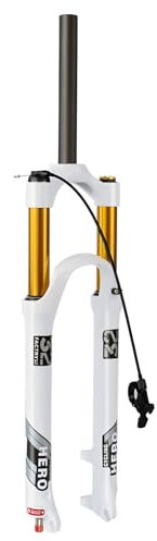 LYYCX 26 27,5 29 Zoll MTB Gabel, Magnesiumlegierung Mountainbike Federgabel Gerades/konisches Rohr für 1.5-2.45 Reifen(Straight Remote Lock Out,29)