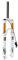 LYYCX 26 27,5 29 Zoll MTB Gabel, Magnesiumlegierung Mountainbike Federgabel Gerades/konisches Rohr für 1.5-2.45 Reifen(Straight Remote Lock Out,29)