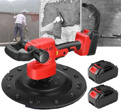 Kit Vibrante massetto calcestruzzo Massetto in Potente Kit per utensile elettrico per la finitura del calcestruzzo, malta cementizia elettrica portatile, cazzuola elettrica per la levigatura