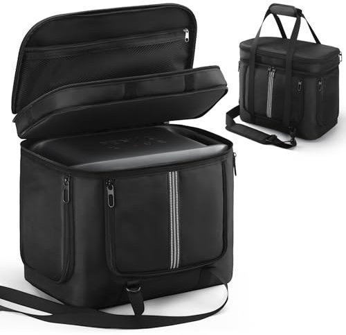 HUAYUWA Tragetasche kompatibel mit Anker SOLIX C300 / SOLIX C1000 / 521, tragbare Powerstation Outdoor Generator & Zubehör Reise Aufbewahrungstasche mit Schultergurt Seitentaschen, Für Solix C1000