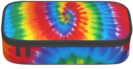 DDSFvbv Dye Hippies Federmäppchen – Studenten- und Bürobedarf – Aufbewahrungstasche für Gegenstände – Make-up-Tasche – große Schreibwarentasche, Schwarz , Einheitsgröße, Taschen-Organizer
