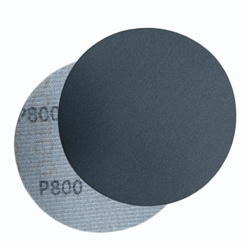 HOTCKB 60 Pièces Papier Abrasif Humide et Sec 75mm Disque à Poncer P800 | 3 Pouce Disques Abrasifs Grain 800,Auto-agrippant Papier de Verre,Sec à l'Eau Disque Poncer pour Meulage Fraisage Gravure