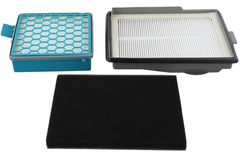 Helilyco Ersatz Kohlefilter Set mit HEPA und Feinstaubfilter für Miele Blizzard CX1 und Boost CX1 Staubsauger für Modelle 11639240 SF-HY 60 11639250