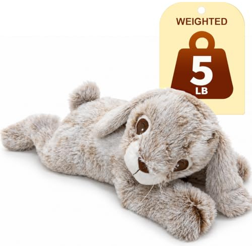 Dalmao Weighted Plüsch Hase, Gewichtskuscheltiere Für Erwachsene Hase 80cm XXL Groß, 2,3 kg (5,0 lbs) Gewicht Kuscheltier Plüschtier, Super weich kuschelig, Geschenk für Kinder, Jungen, Mädchen