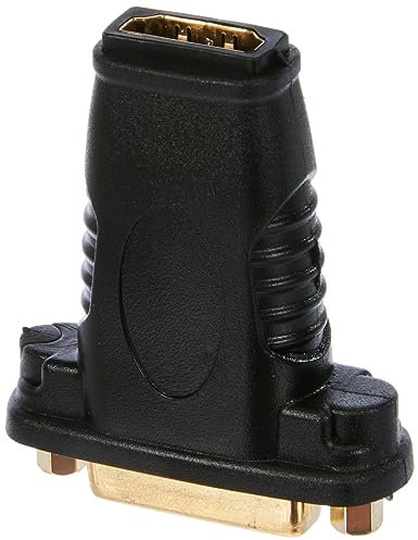 Goobay 68690 Adaptateur HDMI/DVI-I, Doré, Femelle, Type A