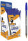 BIC Cristal Large Boligrafos de Punta Media, Para la Escuela, la Oficina o el Hogar, Azul, Paquete de 50 (1,6 mm)
