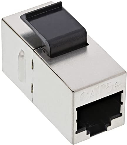 InLine 74206L Keystone RJ45 Buchse / Buchse Einsatz, SNAP-In, Cat.5e