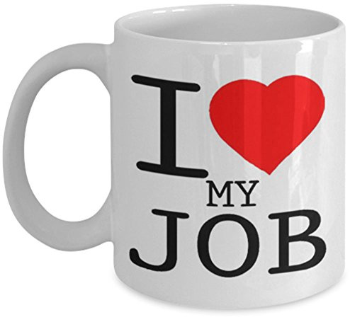 shaniztoons I Love Heart My Job Work Gift Mug