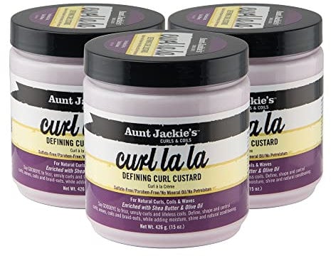 Aunt Jackie'S Curl La La Defining Curl Custard 15oz Jar (3 Pack)
