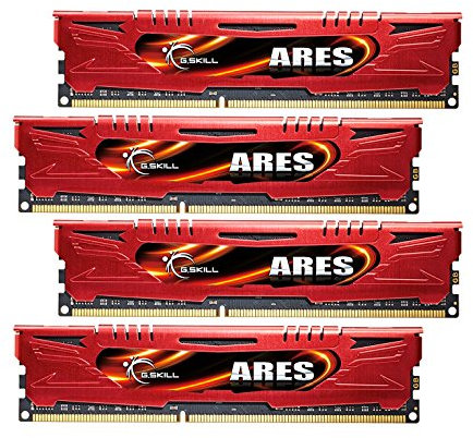 G.Skill Ares 32GB (4X 8GB) DDR3 Module de mémoire 2133 MHz - Modules de mémoire (32 Go (4X 8 Go), DDR3, 32 Go, 4 x 8 Go, DDR3, 2133 MHz, 240-pin DIMM, Rouge)