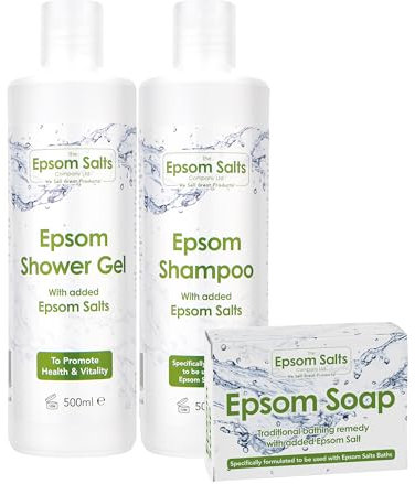 Epsom Shampoo, Epsom Shower Gel & Epsom Soap Offer - Free Next Day Delivery