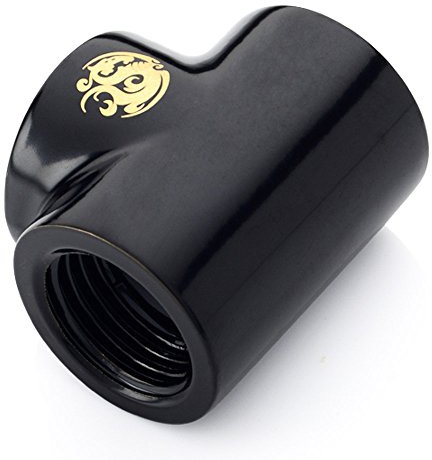 BitsPower Adapter T-Splitter 3X G1/4 Pouces IG - Schwarz matt
