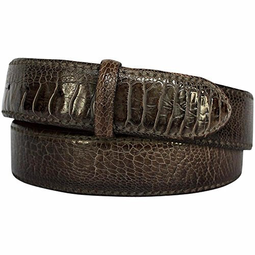 Reptile's House Guertel ohne Schliesse Ostrich Braun (80 cm, Braun)