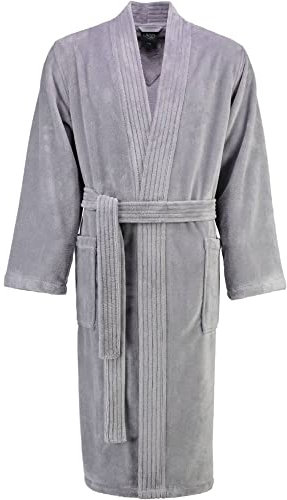 LAGO Bademantel Herren Kimono 800 Graphit - 73 M
