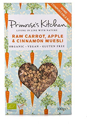 Primrose's Kitchen Organic Raw Carrot, Apple And Cinnamon Muesli 300 g