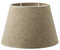 Home Sweet Home Landhausstil Lampenschirm Melrose | oval |24/14/16cm | Braun | Stoff-Lampenschirm aus Baumwolle | für E27 Lampenfassung | RoHS-geprüft | für Tischlampe, und Wandleuchte