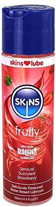 B0853VCD8G Lubrifiant à base d'eau aromatisé à la fraise pour la santé sexuelle (compatible avec les préservatifs) avec technologie ReAquav8 4,4 fl oz, incolore-130 ml (lot de 1)
