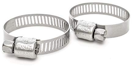 Pisces 2 Pack - 22-32mm Stainless Jubilee Clips to Fit 25mm Hose