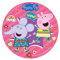 Dekora - Tortendeko Essbar | Peppa Wutz Tortenaufleger aus zuckerfreiem Esspapier - 20 cm, Mittel