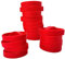 LVNRIDS 50 pcs Silicone Elastic Wristbands Blank Rubber Wrist bands Bracelets for School Sport Party Red