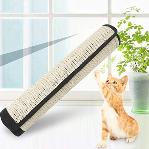 RUIXIA Katze Kratzmatte Sisal-Matte Katzenteppich Anti-Rutsch Langlebige Krallenpflege Kratzbrett Kratzschutz mit Klettverschluss, geeignet für Tisch, Sofa, Couch, Stuhl, Möbelbeinen Schutzer