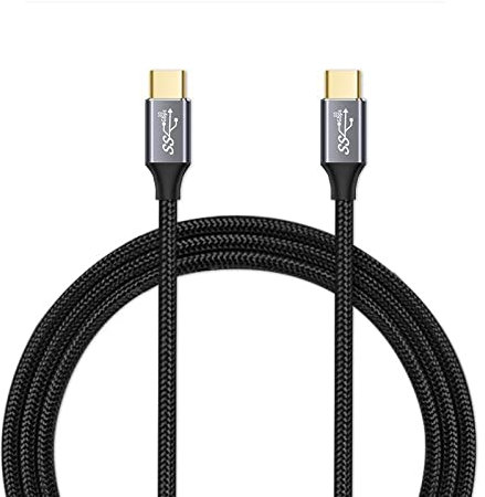 USB-C to USB-C 3.1 Gen2 Cable 10Gbps Data Transfer, 100W 20V/5A 6.6ft USB Type C PD Fast Charging Cable 4K Video Output Compatible with Thunderbolt 3, iPad Pro, MacBook Pro, Galaxy S21 2M, Smartphone
