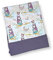 Babydecke Eulen aus Baumwolle und Waffelpique Kinderwagendecke Babys