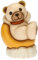 THUN - Teddy Astronauta auf dem Mond - Living, Icone, Gastgeschenke für die Taufe - Handbemalte Keramik - 4 x 4,1 x 7 cm h