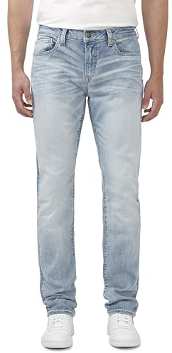 Buffalo David Bitton Jeans Slim Ash Jeans da uomo aderenti, 36W x 30L