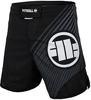 Pitbull - Sporthose Herren Kurz Jet Mesh, Schnelltrocknende Kurze Sporthose Herren, Kurze Trainingshose Herren, Komfortabel Fitnesshose Herren, Laufhose Hilltop L