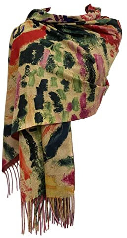 GFM® Schal aus Wollmischung, Kaschmir-Textur, Malerei, Kunstdruck, Unisex-Schal für Herbst und Winter, Henri Matisse - La Japonaise