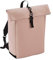 BagBase Matte PU Roll-Top Backpack Nude Pink 28 x 43 x 13 cm (BG335)