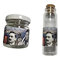 BLUSUPERSHOP ricevi 2 Pezzi: 1 Mini Barattolo in Vetro Alto 5CM Diametro 4 CM E 1 Mini Bottiglia Alta 9 CM Aria di Napoli 20ML Circa Stampa A Colori bomboniera Divertente Omaggio amuleto