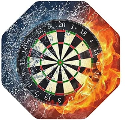 Dart-Untersetzer für Getränke, 6 Stück, Leder-Untersetzer, geeignet für Arten von Tassen, Holztisch-Schutz, Heimdekoration