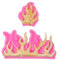 Fondant Formen 4 Stück Flamme Silikonform Kuchen Dessert Dekoration Schokolade Süßigkeiten Form DIY tropfen Kleber Ton