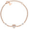 Disney Minnie Mädchen-Armband, Edelstahl, Zirconia Kristall, Länge 13+5cm, Schmuck (Rosa 2)