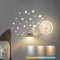 LED Wandleuchte Dimmbar Kinderzimmer Wandlampe mit Schalter Modern Kinder Schlafzimmer Nachttischlampe kreativ Junge Mädchen Wand Raumlampe Sternenhimme Astronaut Nachtlicht, 30W Weiß