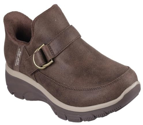 Skechers Women's Easy Going-Fun Habits-Hands Free Slip-ins Ankle Boot, Schokolade, 40 EU