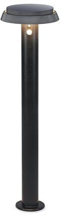 Esotec Gartenleuchte Solar Wegeleuchte Sophia Bewegungsmelder CCT 102941 | Solar Wegeleuchte Ø20xH70cm, Edelstahl schwarz, PIR 90°/6-8m, CCT 3000/4500/6000K, 70/300/500lm, 9Std, Akku wechselbar