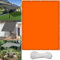 Toile Imperméable Carré 1.9 x 2 m UV Protection avec Oeillets Tissu Polyester Multi Couleur et Taille Bâche dombrages pour Piscine Voitures Camping Patio, Orange