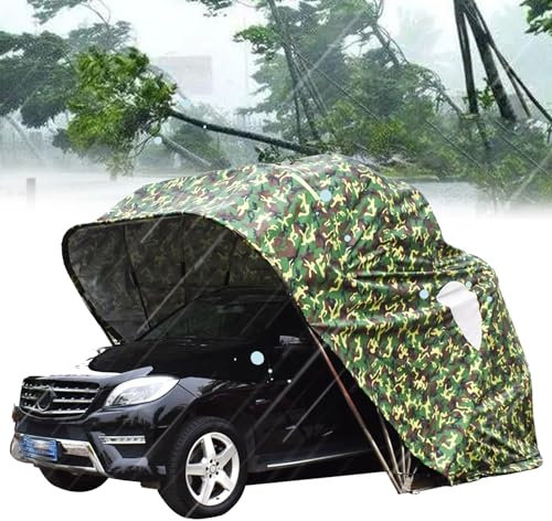 Allwetterfestes vollautomatisches Autozelt, robuster Carport, riesiger mobiler Carport, Edelstahl, große faltbare Garage ()