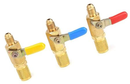 3 Pack Absperrventile Set Klimaanlage Kältemittel Ventile Kugelhähne Klimaanlage Teil für Kühlsysteme Absperrventile