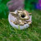 LzYogL Neugeborener Drache Im Ei, 3D Gedrucktes Drachenei, Mini Drachenfigur, Baby Drache In Eierschale Figur, Kunstharz Drachenstatue Desktop Ornamente (Gold)