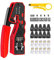 MAYLINE CAT5 Crimpadora Cable de Red CAT7 CAT6 LAN Tester RJ45 Crimpadora Kit de Herramientas Comprobador, Pasante Crimpar Reparación de Pinzas Pelado Ethernet Herramienta Alicate de Corte(Negro)