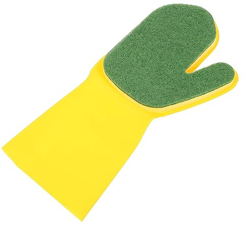 Healeved Guantes De Limpieza De Látex Toallas Guantes De Parrilla Guantes No Domésticos Guantes Para Lavar Platos Con Estropajo Guantes De Barbacoa Accesorios Esponja