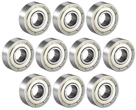 AXTGBHL 10 Stück Kugellager 603 604 605 606 607 608 609 623 624 625 626 627 628zz 2Z 2RS Metalldichtung Rillenkugellager (ABEC-1,609zz 9 x 24 x 7 mm)