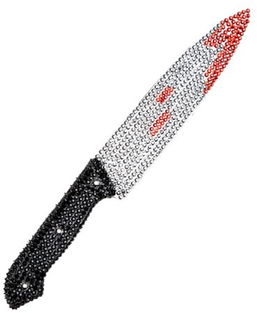 Wicked Costumes Rhinestone Knife with Blood Prop Halloween Horror Fancy Dress Accessory