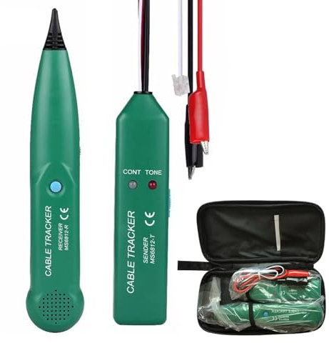 YdseozOA Kabel-Tracker, Gerät zur Prüfung elektrischer Stromkreise, Kabelbruchdetektor, MS6812-Telefonleitungs-Tracker, Multifunktionaler Kabelprüfer, Drahtkabeltester für die Netzwerkwartung